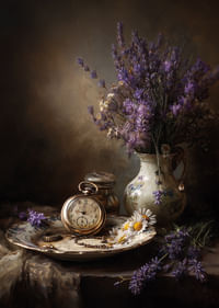 Beauté classique avec des détails lavande et antiques.-3