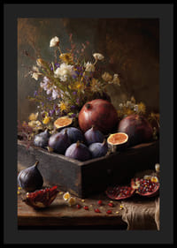 Blomster og frugter skaber en efterårsagtig harmoni.-4