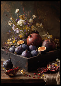 Flowers and fruits create an autumnal harmony.-6