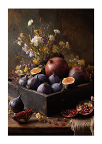Flowers and fruits create an autumnal harmony.-1