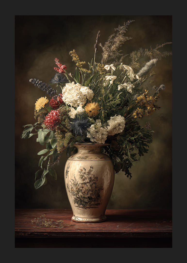 Een sierlijk boeket dat klassieke schoonheid uitstraalt.-12