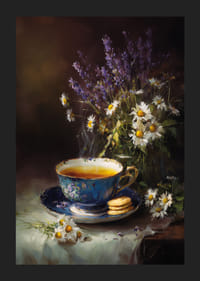 Expérience de thé calme à la lavande et aux marguerites.-5