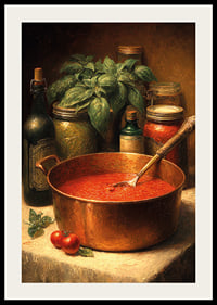 A rich color palette of tomato sauce and spices fills the room with warmth.-2