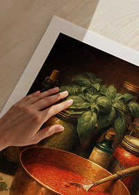 A rich color palette of tomato sauce and spices fills the room with warmth.-9