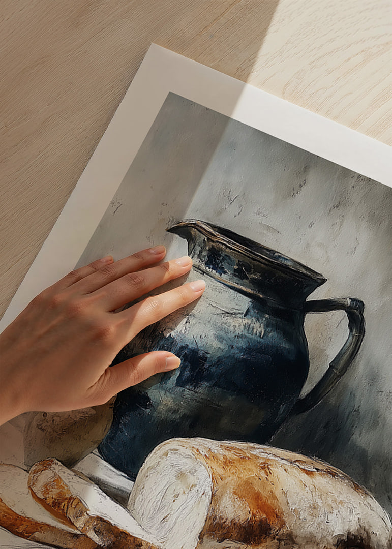 Bread and ceramics in a harmonious and timeless composition.-12