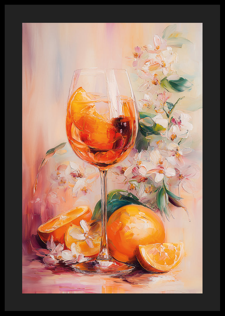 Färgstarkt möte mellan citrus och blomster i elegant harmoni.-12