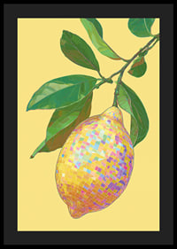 A radiant lemon sparkles against a sunny background.-4