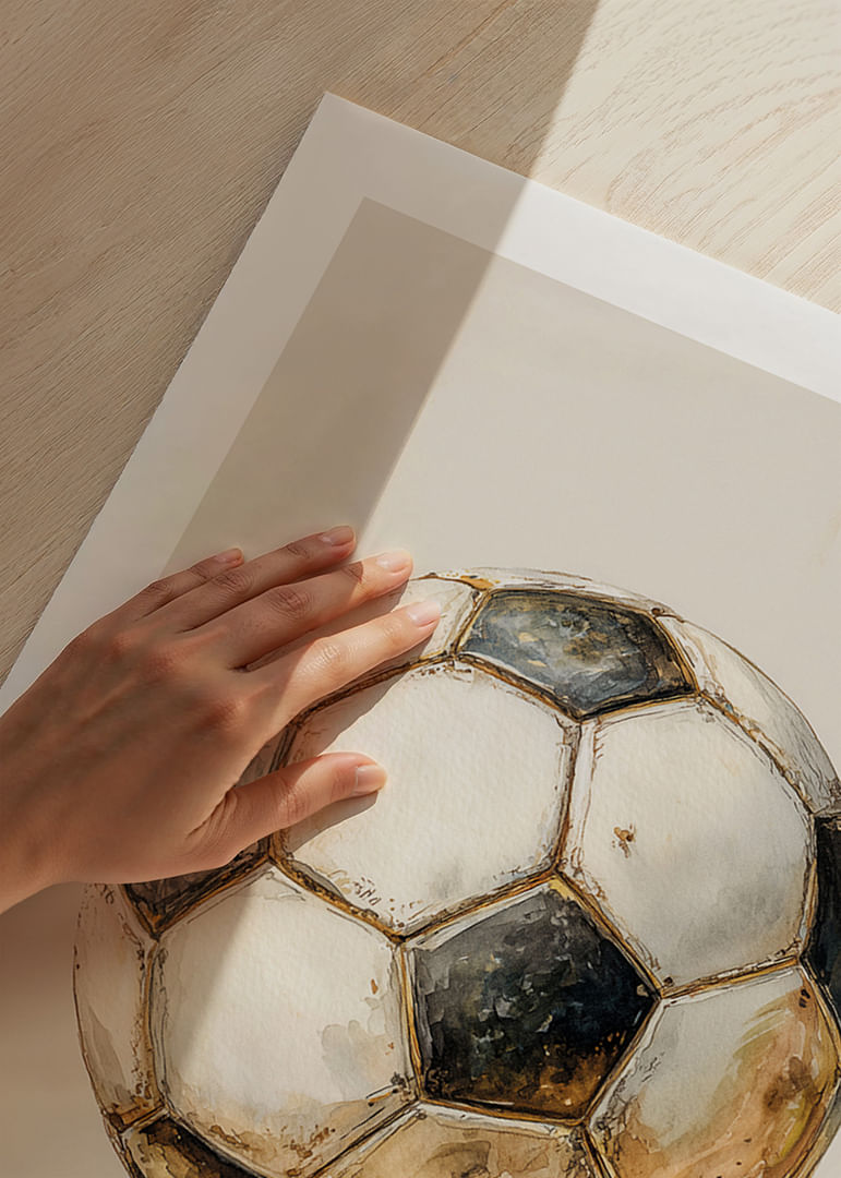 Stará futbalová lopta nesie stopy plynutia času.-12