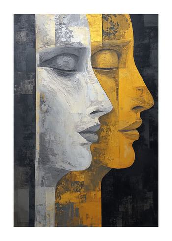 Poster Dual Silhouettes