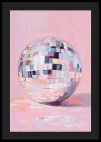 Een magische discobal schittert in zachte pasteltinten.-4