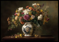 Una composizione floreale che diffonde una bellezza senza tempo.-2