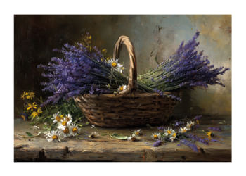 Poster Rustic Lavender Bloom