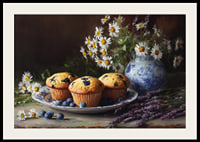 Flowers and muffins create a rural idyll.-2