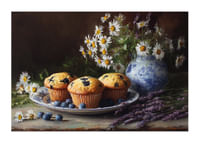 Kvety a muffiny vytvárajú vidiecku idylku.-1