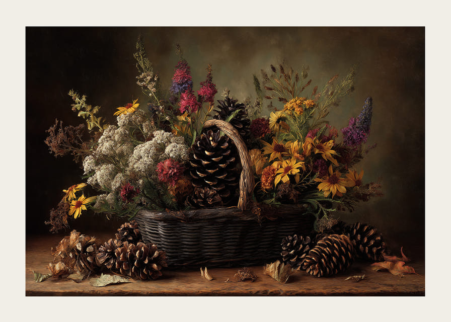 The beauty of autumn in a colorful bouquet.-12