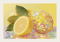 Gnistrande citroner i ett kalejdoskop av färger.-3