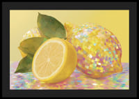 Des citrons pétillants dans un kaléidoscope de couleurs.-4