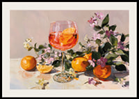 Ett glas fyllt med citrus och blommor skapar livfullhet och elegans.-2