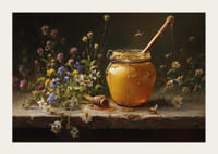 Solens gyldne honning omgivet af den farverige symfoni af blomster.-3