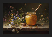 Solens gyldne honning omgivet af den farverige symfoni af blomster.-5