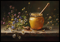 The golden honey of the sun surrounded by the colorful symphony of flowers.-6