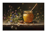 The golden honey of the sun surrounded by the colorful symphony of flowers.-1