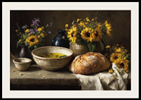 Sparkling flowers and bread in a warm and down-to-earth atmosphere.-2