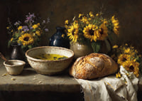 Sparkling flowers and bread in a warm and down-to-earth atmosphere.-7