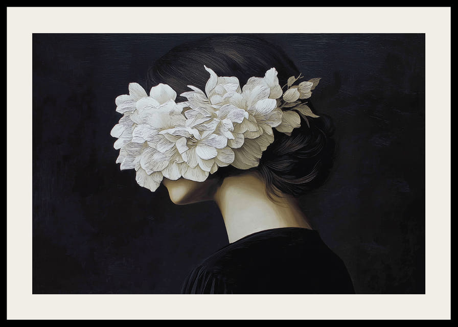 A silhouette enveloped in blooming beauty creates mystery.-12