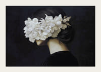 A silhouette enveloped in blooming beauty creates mystery.-3