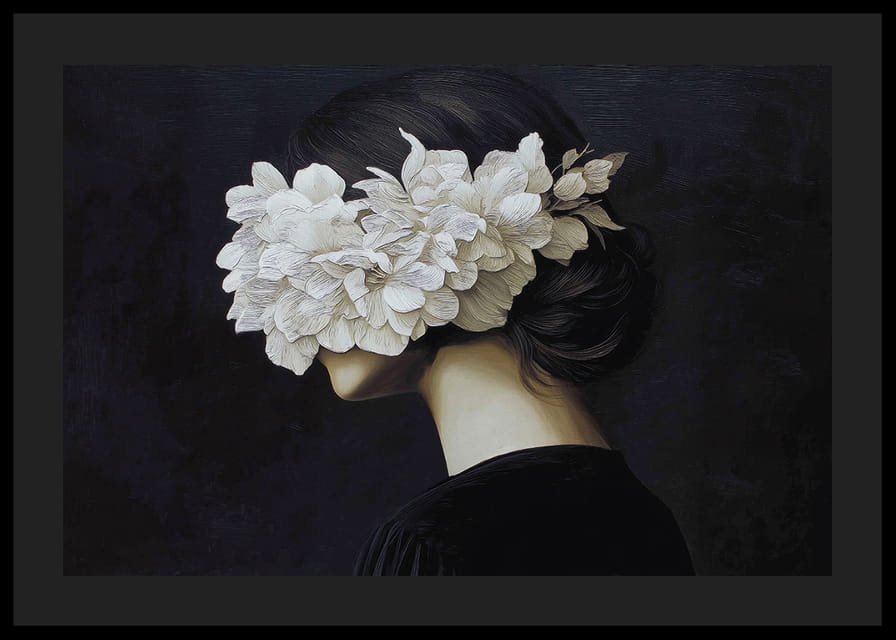 A silhouette enveloped in blooming beauty creates mystery.-12