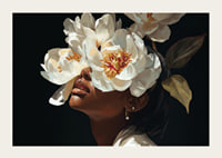 A mysterious beauty is hidden behind an enchanting bouquet of flowers.-3