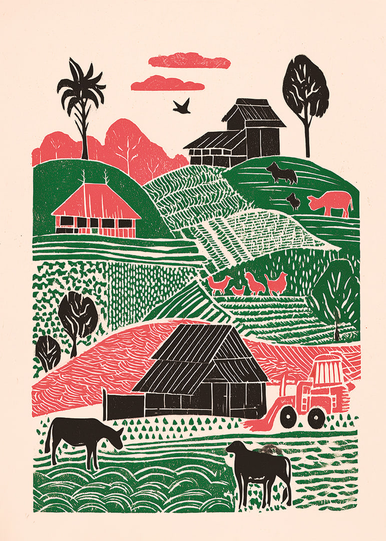 Vibrant landscapes of lush fields and rolling hills.-12