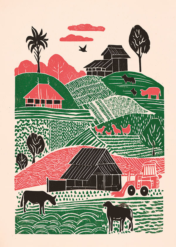 Poster Hillside Harmony