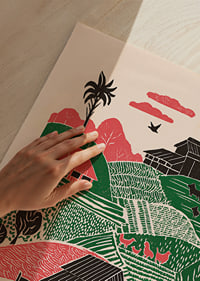 Vibrant landscapes of lush fields and rolling hills.-3