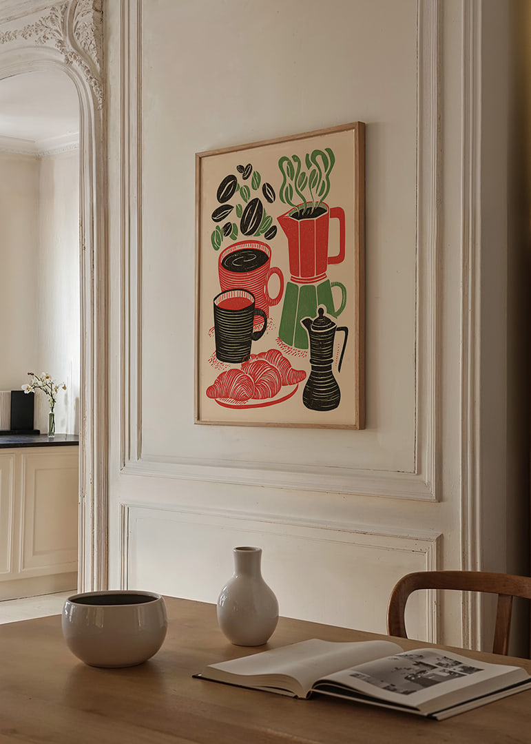 Colorful coffee scene with fragrant drinks-12