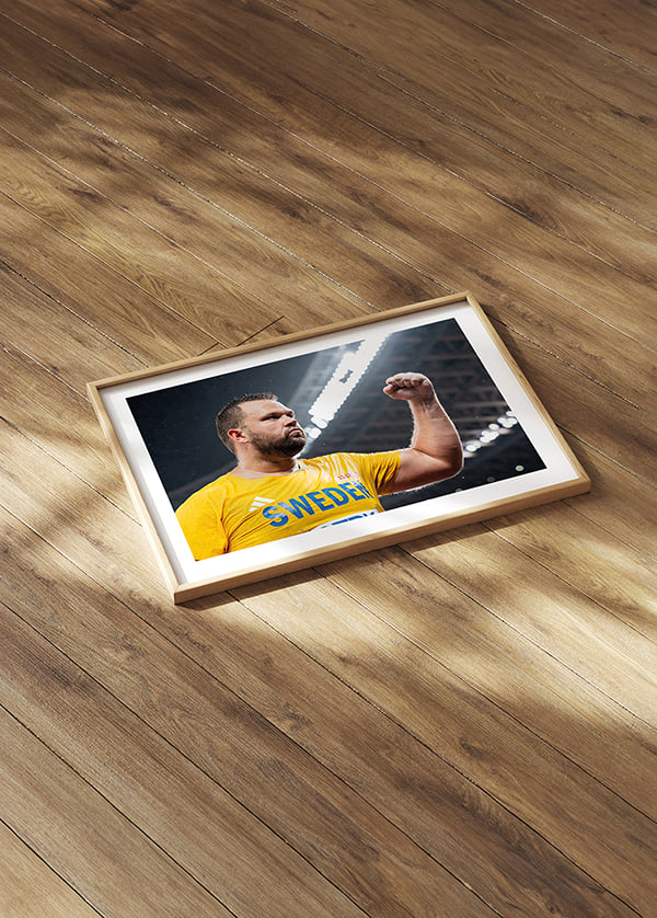 Poster Daniel Ståhl 2025 World Athletics Championships Tokyo Gold Medal crossfade