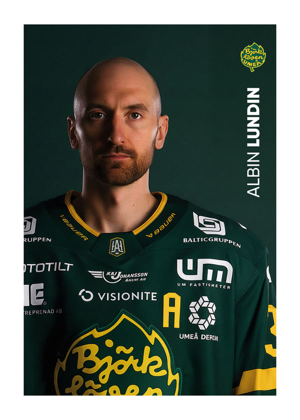 Poster Albin Lundin #33 Björklöven 2025/2026