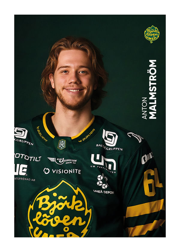 Poster Anton Malmström #64 Björklöven 2025/2026