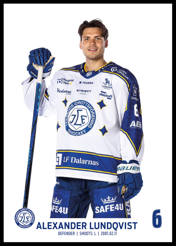 Poster Alexander Lundqvist #6 Leksands IF 2025/2026