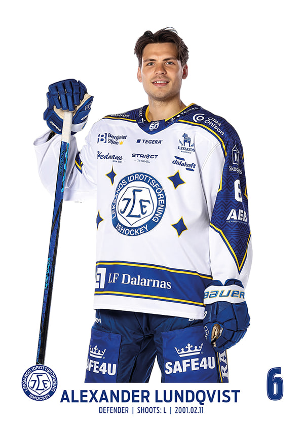Poster Alexander Lundqvist #6 Leksands IF 2025/2026