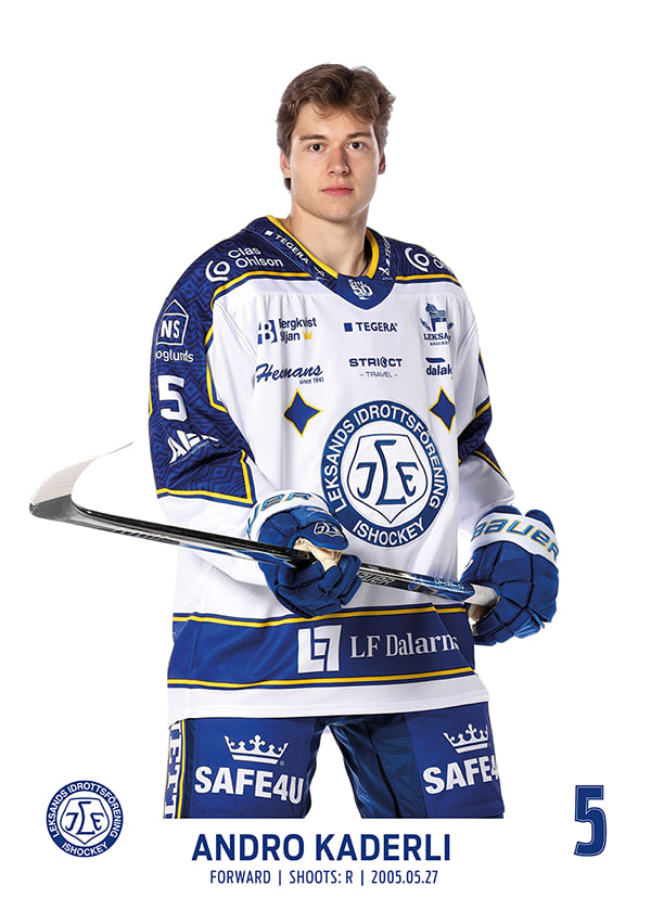 Poster Andro Kaderli #5 Leksands IF 2025/2026