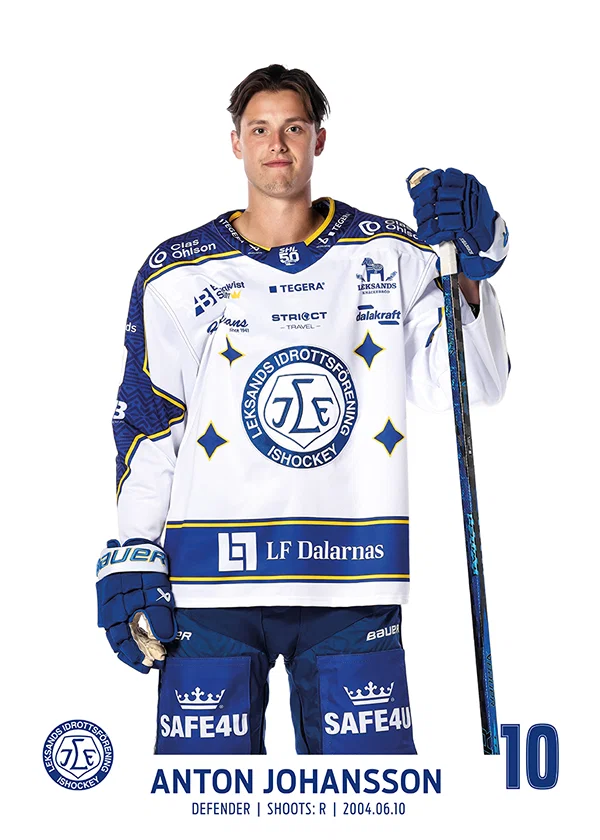 Poster Anton Johansson #10 Leksands IF 2025/2026