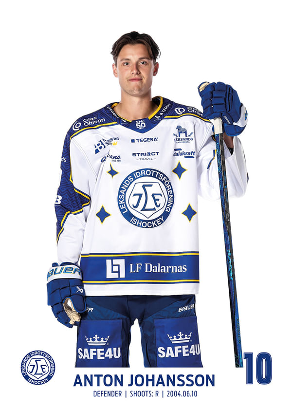 Poster Anton Johansson #10 Leksands IF 2025/2026