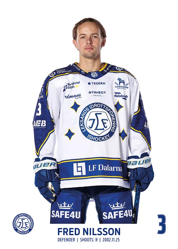 Poster Fred Nilsson #2 Leksands IF 2025/2026