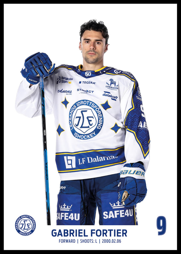 Poster Gabriel Fortier #9 Leksands IF 2025/2026