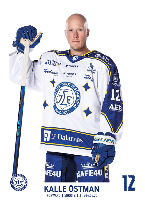 Poster Kalle Östman #12 Leksands IF 2025/2026