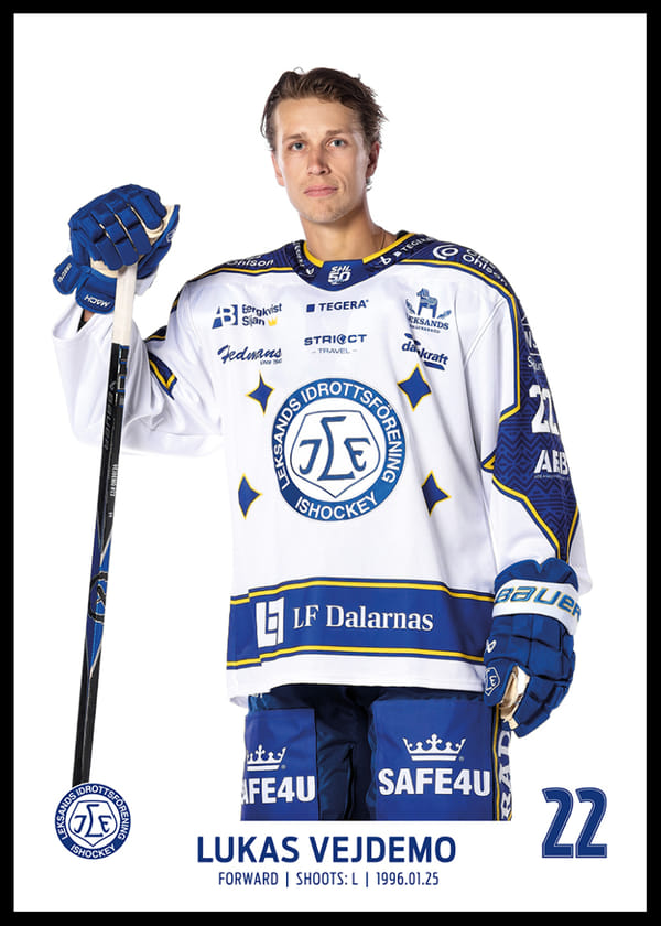 Poster Lukas Vejdemo #22 Leksands IF 2025/2026
