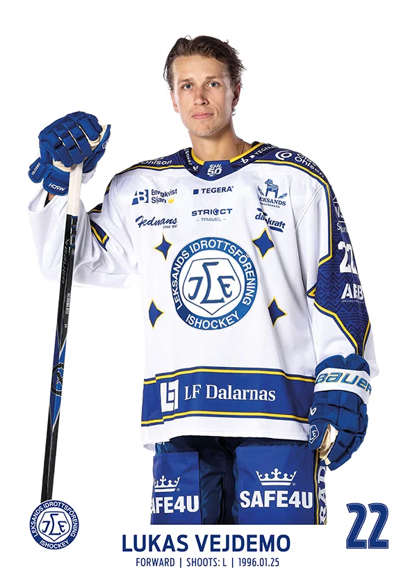 Poster Lukas Vejdemo #22 Leksands IF 2025/2026