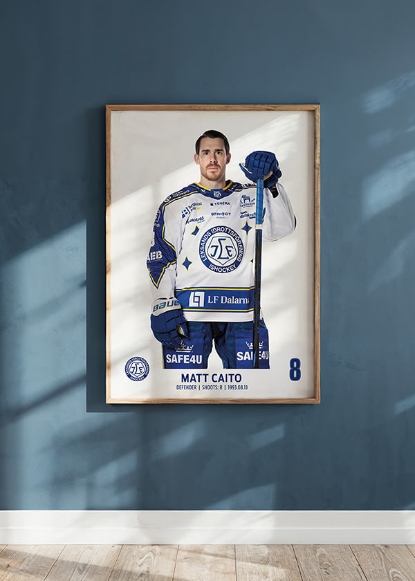 Poster Matt Caito #8 Leksands IF 2025/2026 crossfade